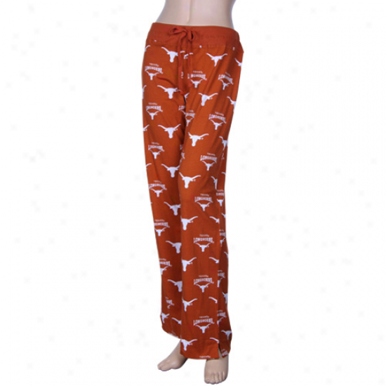 Texas Longhorns Ladies Burnt Orange Supreme Pajama Pants