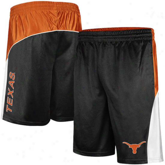 Texsa Longhorns Patriot Workout Shorts - Black-burnt Orange