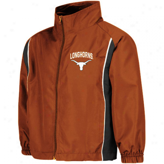 Texas Longhorns Preschool Burnt Orange Drop Kick Full Zip Jacket