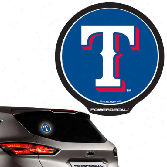 Texas Rangers Backlit Led Motion Sensing Powerdecal