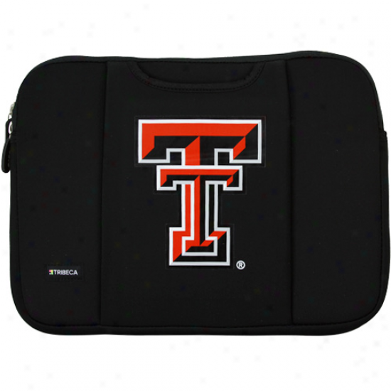 Texas Tech Red Rauders Black 15'' Laptop Breathe Sleeve