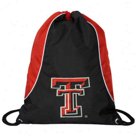 Texas Tech Red Raders Black-scarlet Axis Drawstring Backpack