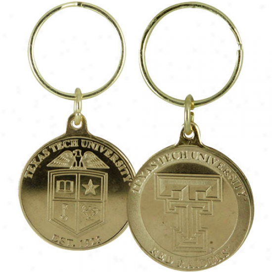 Texas Tech Red Raiders Bronze Coin Keychain