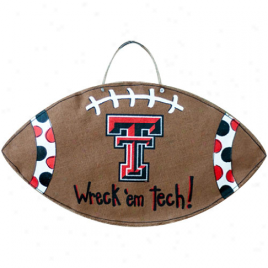 Texas Tech Red Raiders Football Burlee Wall Hanging