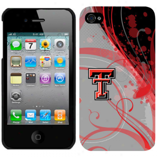 Texas Tech Red Raiders Gray Iphone 4 Silicone Case