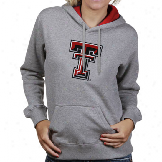 Texas Tech Red Raiders Ladies Ash Game Day Hoody Sweatshirt