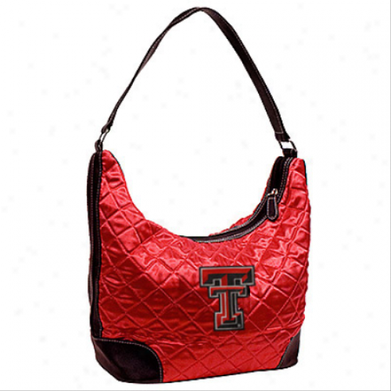 Texas Tech Red Raiders Ladies Scarlet Quilted Hobo Purse