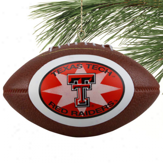 Texas Tech Red Raiders Mini Replica Football Ornament