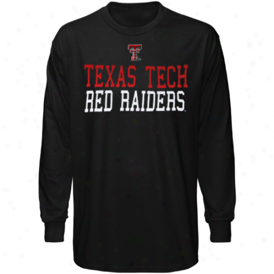 Texas Tech Red Raiders Yoth Black Locker Room Long Sleeve T-shirt
