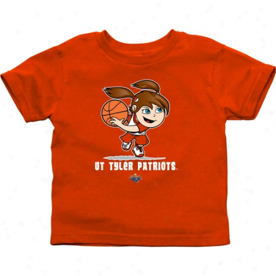 Texas Tyler Patriots Infant Girls Basketball T-shirt - Orange