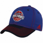 Adidas Detroit Pistons Royal Blue-black Tactel Flex Hat