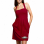 Arkansas Razorbacks Ladies Cardinal Pleated Dress