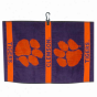 Clemson Tigers Purple Jacquard Woven Golf Towel