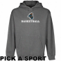 Coastal Carolina Chantcleers Gunmetal Custom Sport Logo Applique Midweight Pullover Hoody