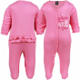 Gerber New Emgland Patriots Infant Girls Pink Slumber 'n Play Romper