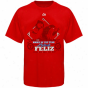 Majestic Texas Rangers #30 Neftali Felizz Youth Red 2010 Rookie Of The Year T-shirt