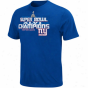 New York Giants Super Goblet Xlvi Champions T-shirt - Royal Blue