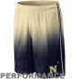 Nike Navy Midshipmen Navy Blue-gold Fade Lacrosse Training Performance Shorts