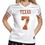 Nike Texas Longhorns Womeh's #7 Autograph copy Football Jers3y - White