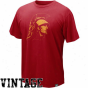 Nike Usc Tfojans Cardinql Vault Retro Logo Organic Vintage T-shirt