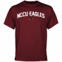 North Carolina Central Eagles Mascot Logo T-shirt - Maroon