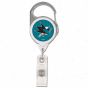 San Joes Sharks Premium Metal Badge Reel