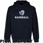 Texas Tyler Patriots Custom Sport Logo Applique Pullover Hoodie - Navy Blur