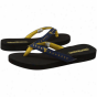 West Virginia Mountaineers Navy Blue Rhinestone Strap Flip Flops