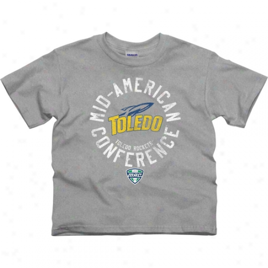 Toledo Rocketss Youth Conference Stamp T-shirt - Ash