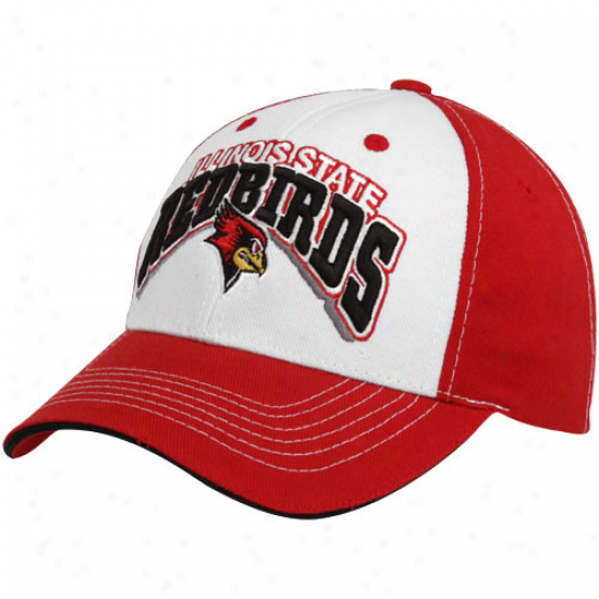 Summit Of The World Illinois State Redbirds Red-white Big Shot Adjustable Hat