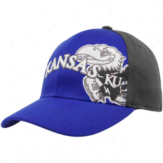 Top Of The Natural order Kansas Jayhawks Royal Blue-gray Audible One-fit Hat
