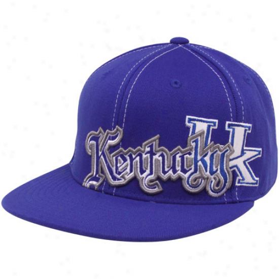 Top Of The Earth Kentucky Wildcats Royal Blue Saga Flat Brim One-fit Hat