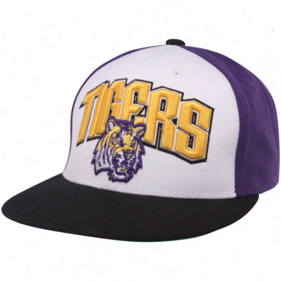 Top Of The World Lsu Tigers Purple-white-black Trend Snapback Adjustable Hat