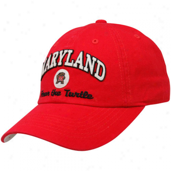 Top Of The World Maryland Terrapins Red Old Timer Adjustable Hat