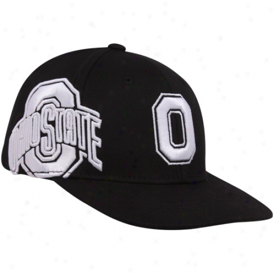 Top Of The World Ohio State Buckeyes Youth Black Titan One-fit Hat