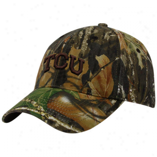 Top Of The World Texas Christian Horned Frogs (tcu) Mission Mossy Oak Camo One-fit Hat