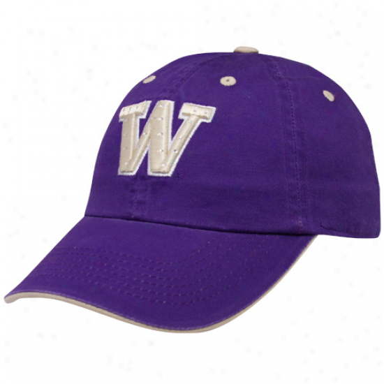 Top Of The World Washington Huskies Ladies Purple Lady Bling Adjustable Hat