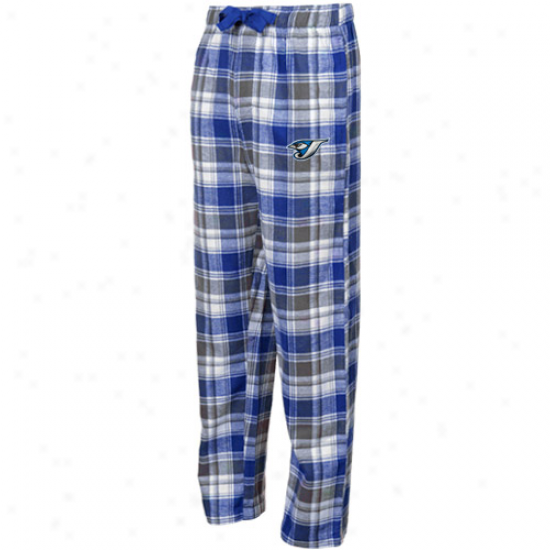 Toronto Blue Jays Royal Blue-black Plaid Legend Flannel Pants