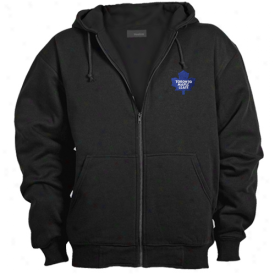 Toronto Maple Leafs Navy lBue Craftsman Full Zip Hoody Sweatshirt