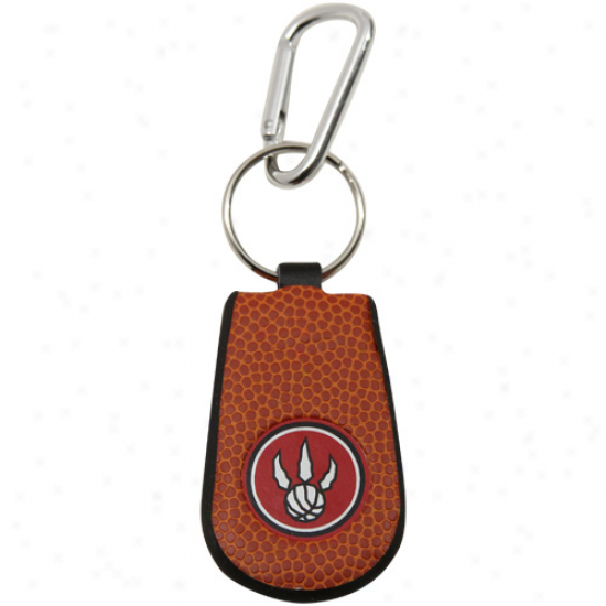 Toronto Raptors Basketball Leather Keychain