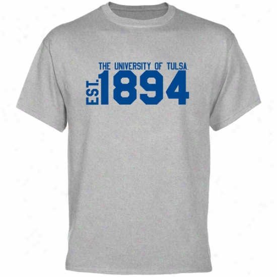 Tulsa Golden Hurricane Ash Est. Date T-shirt