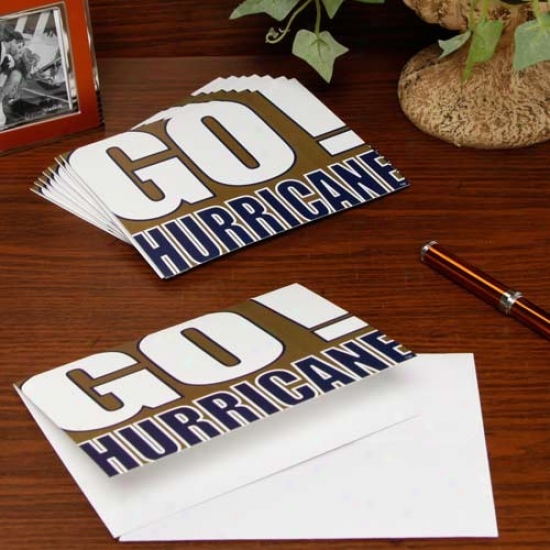 Tulsa Golden Hurricane Slogan Note Cards