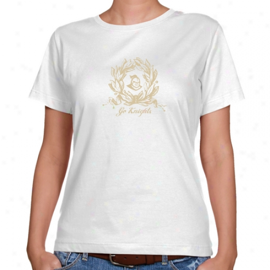 Ucf Knights Ladies White Wreath First-rate Fit T-shirt