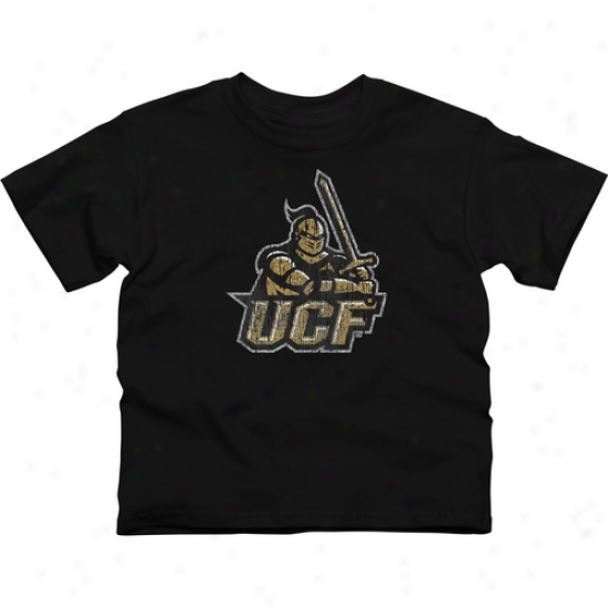 Ucf Knights Youth Distressed Primary T-shirt - Black