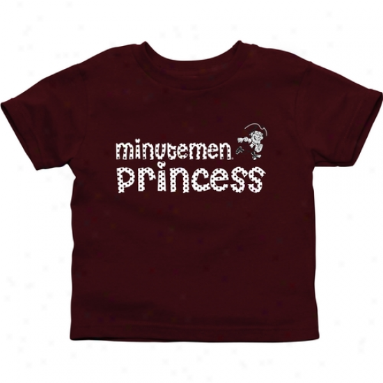 Umass Minutemen Toddler Princees T-shirt - Maroon