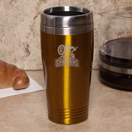 Uncg Spadtans Gold 16oz. Spotless Steel Travel Tumbler