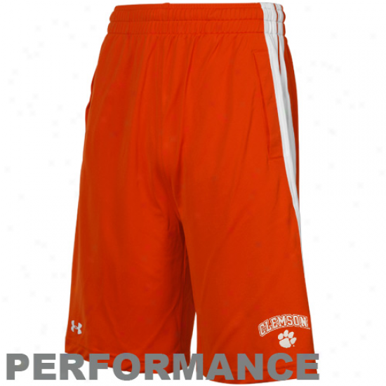 Under Armour Clemson Tigers  Orange Twister Performance Shorts