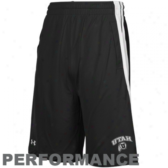 Under Armour Utah Utes Black Twister Performance Shorts