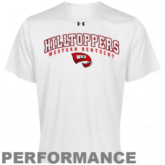 Under Armour Western Kentucky Hilloppers White Heatgear Training Performance T-shirt