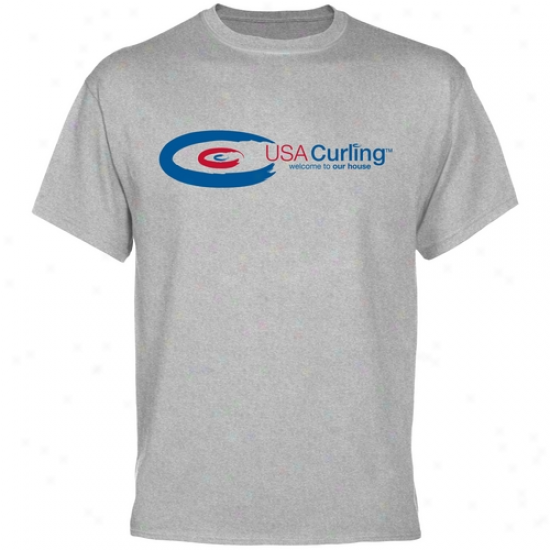 Usa Curling House T-shirt - Ash